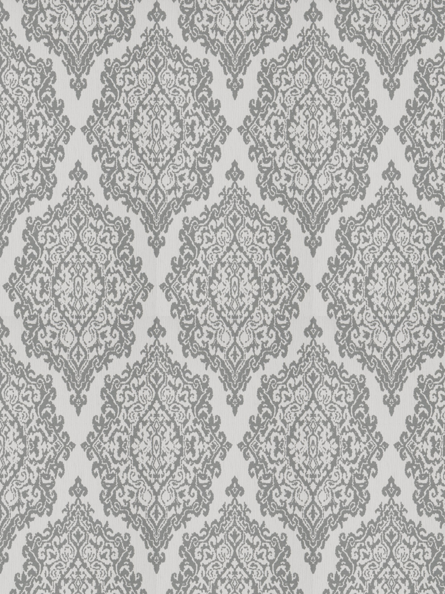 Triumph Damask Grey Fabric Fabricut